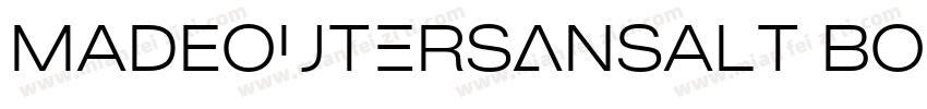 MADEOuterSansAlt Bol字体转换